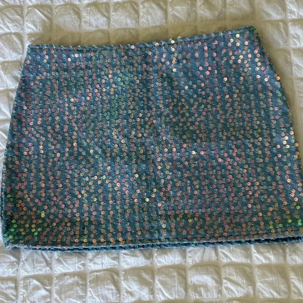 Significant Other sequin mini skirt